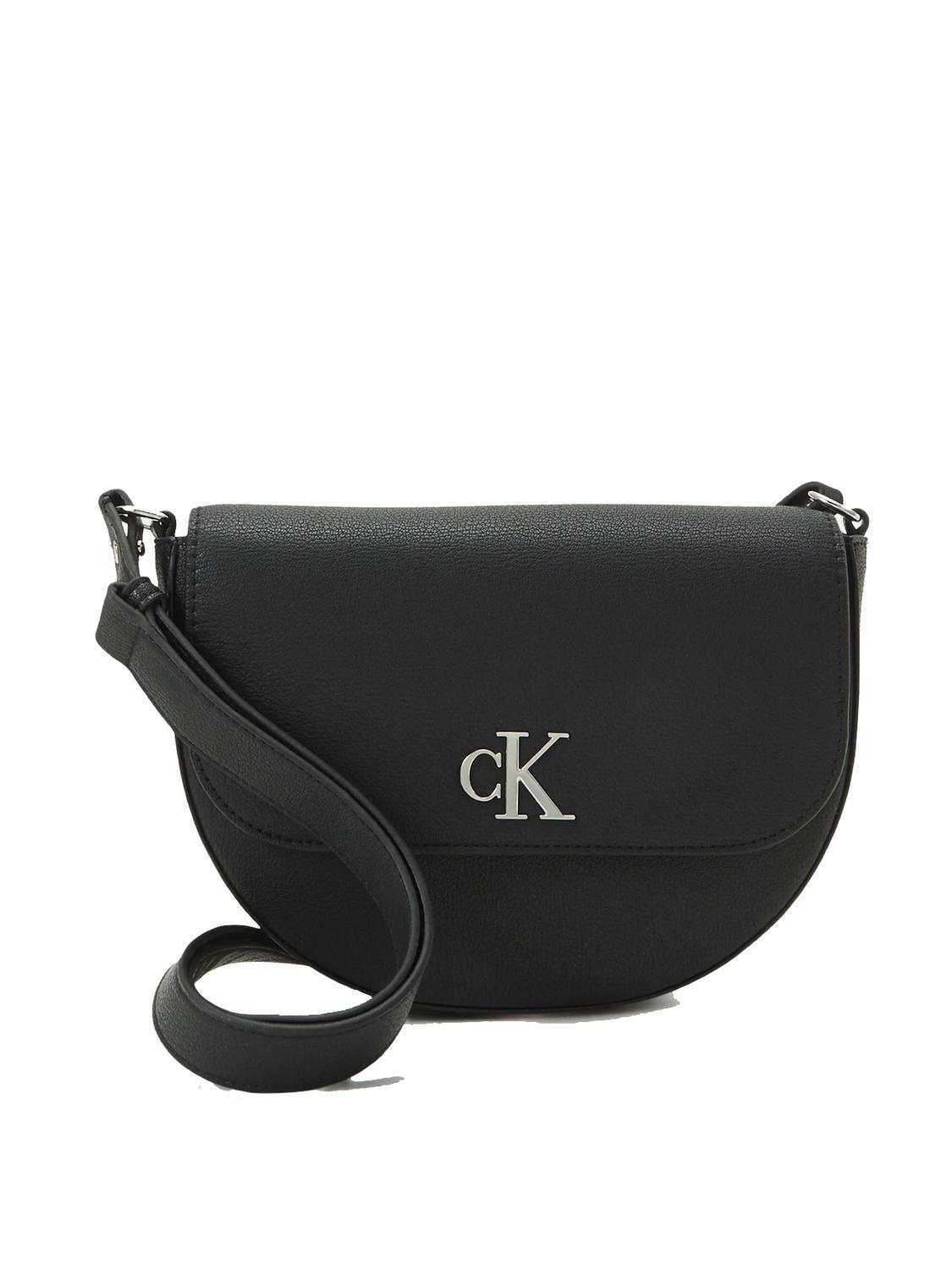 Calvin Klein Ck Jeans Minimal Monogram Shoulder Bag Black - Buy At Outlet  Prices!