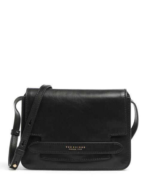 THE BRIDGE LUCREZIA Shoulder mini bag Black Gold - Women’s Bags