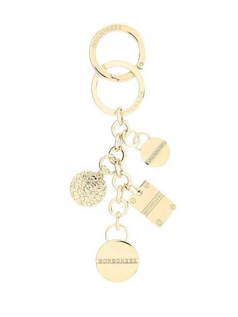 BORBONESE CHARMS Galvanic key ring light gold free - Key holders