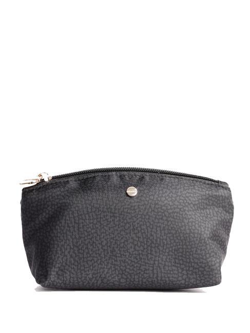 BORBONESE CLASSICA SMALL Small pouch dark black - Sachets & Travels Cases