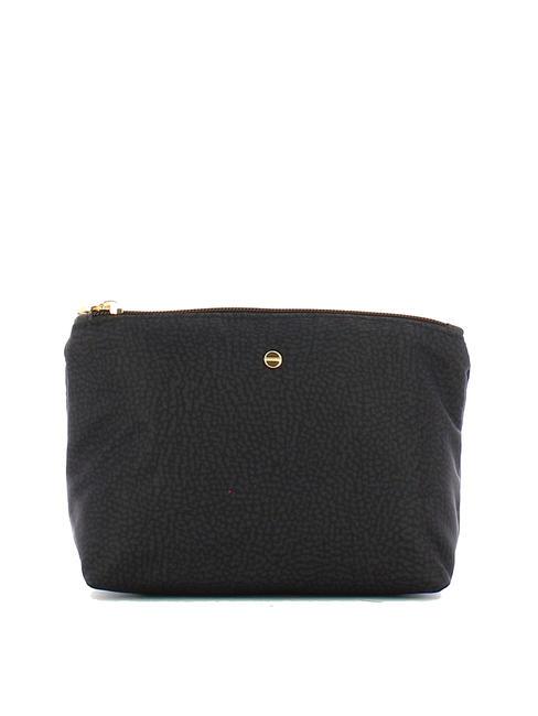 BORBONESE CLASSICA POUCH MEDIUM Beauty dark black - Sachets & Travels Cases