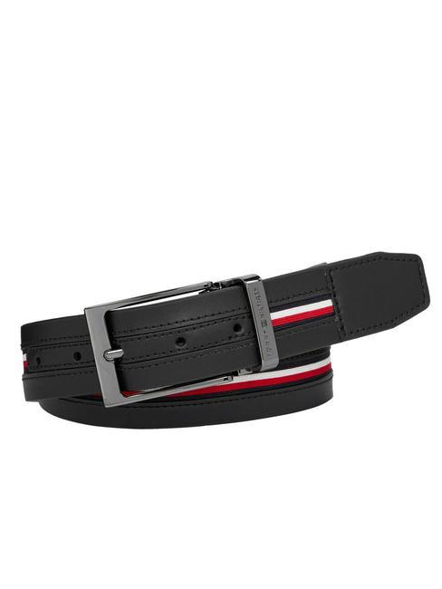 TOMMY HILFIGER LEATHER Leather belt black - Belts