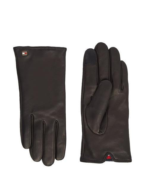 TOMMY HILFIGER ESSENTIAL Leather gloves black - Gloves