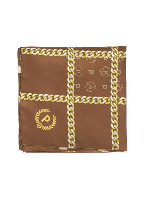 POLLINI TWILL CHAIN Printed scarf brown and gold - Scarves