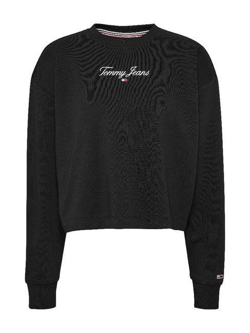 TOMMY HILFIGER TJ RELAXED ESSENTIAL Cotton sweatshirt BLACK - Women's Sweatshirts