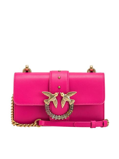 PINKO MINI LOVE BAG Bag one simply jewels ch-antique gold beetroot - Women’s Bags