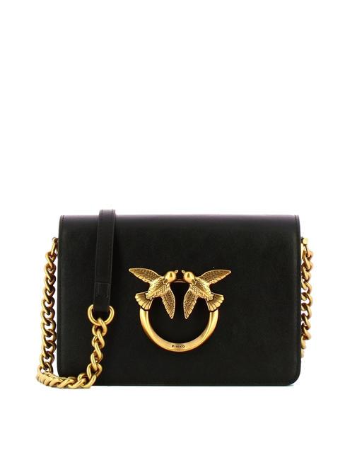 PINKO MINI LOVE BAG Click simply bag black-antique gold - Women’s Bags