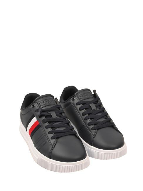 TOMMY HILFIGER SUPERCUP Leather sneakers desert sky - Men’s shoes