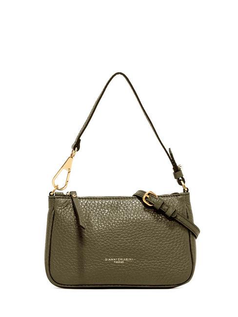 GIANNI CHIARINI BROOKE Leather shoulder bag guam green - Women’s Bags
