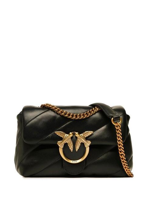 PINKO MINI LOVE BAG Nappa bag black-antique gold - Women’s Bags