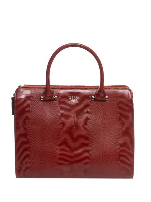 TOSCA BLU HARVARD Folder with teyus print dark red - Women’s Bags