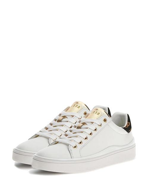 GUESS BONNY Leather sneakers White / Brown - Women’s shoes