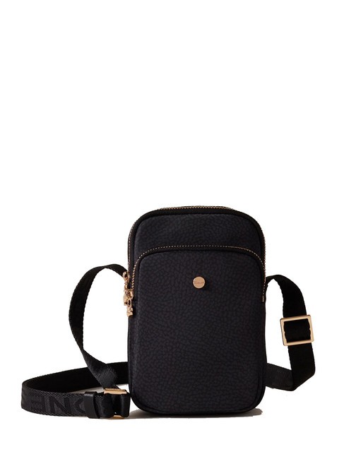 BORBONESE CLASSICA Smartphone holder micro bag dark black - Women’s Bags