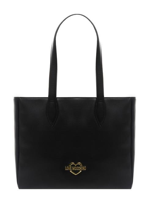 LOVE MOSCHINO HOLLIES Shoulder shopping bag Black - Women’s Bags