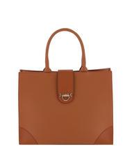 BORBONESE SAVOY DUETTO CAVIAR Large leather shopping bag leather - Women&rsquo;s Bags - 1