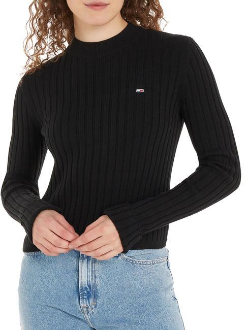TOMMY HILFIGER TJ W BXY Cotton cardigan BLACK - Women's Sweaters