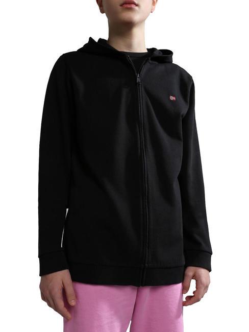 NAPAPIJRI K BALIS Full zip flag hoodie black 041 - Baby Sweatshirt
