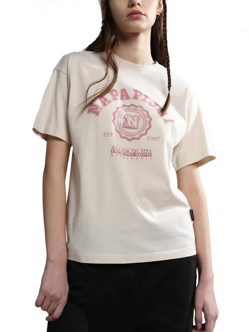 NAPAPIJRI S-MORENO Cotton T-shirt whitecap gray - T-shirt