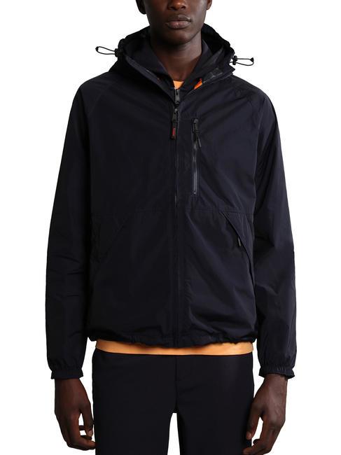 NAPAPIJRI URBAN COMMUTER Windbreaker with hood blu marine - Men's Jackets