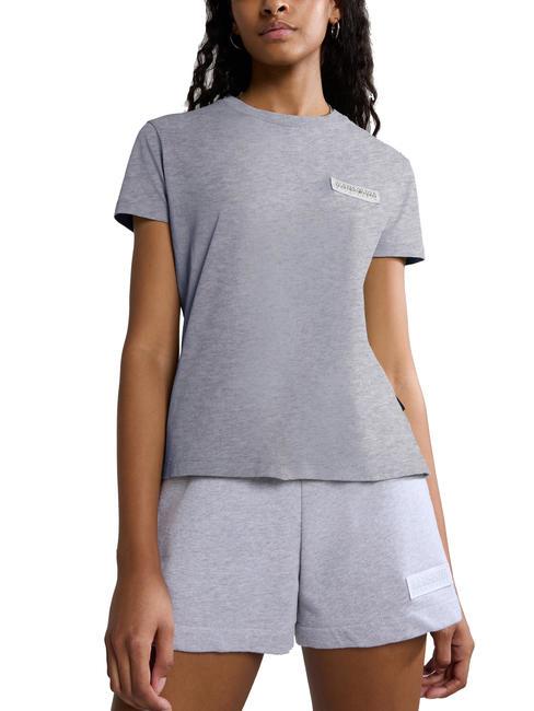 NAPAPIJRI MORGEX Cotton T-shirt light gray melange - T-shirt