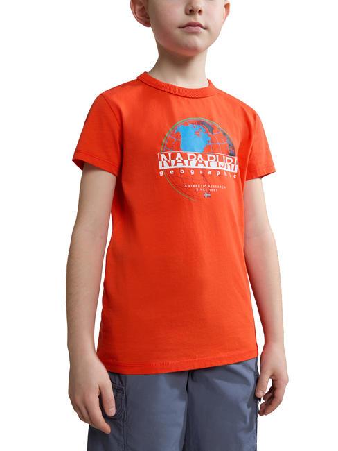 NAPAPIJRI KIDS AZOGUES Cotton T-shirt red cherry r05 - Child T-shirt