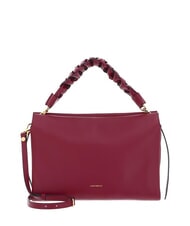 COCCINELLE BOHEME GRANA DOUBLE Handbag, with shoulder strap, in leather garnet r/pulp p - Women&rsquo;s Bags - 1