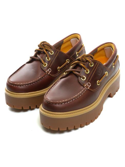 TIMBERLAND BOAT High top leather boat shoes rootbeer - Women’s shoes