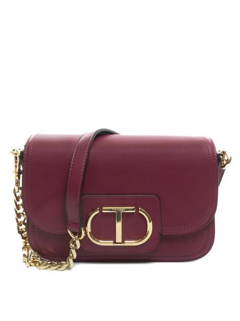 TWINSET OVAL T Shoulder strap with flap raspberry radiance - Women’s Bags
