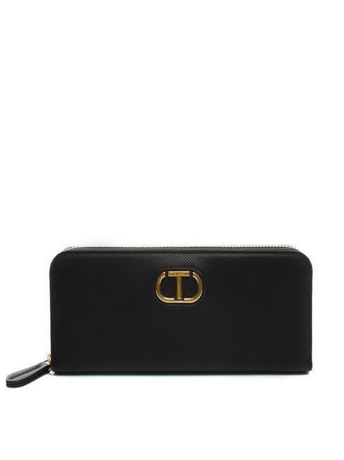 TWINSET NEW OVAL T Large wallet black - Women’s Wallets