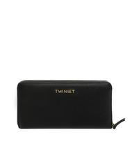 TWINSET NEW OVAL T Large leather wallet - Women&rsquo;s Wallets