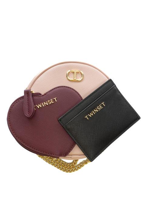 TWINSET OVAL T Set with envelope and card holder misty pink - Beauty Case