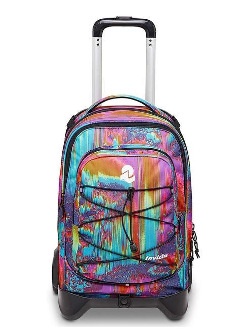 INVICTA NEW PLUG FANTASY Detachable Trolley Backpack, 2 wheels digital multicolour - Backpack trolleys
