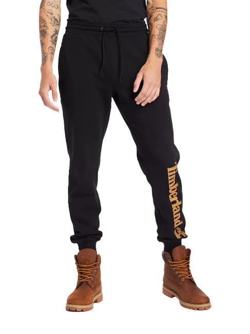 TIMBERLAND LINEAR LOGO REGULAR Joggers black / wheat boot - Men's sports suits