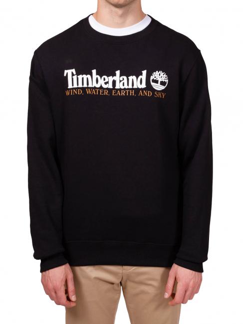 TIMBERLAND WWES Crewneck sweatshirt with writing BLACK - Sweatshirts