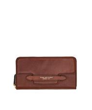 THE BRIDGE LUCREZIA Zip around leather wallet BROWN - Women&rsquo;s Wallets - 1