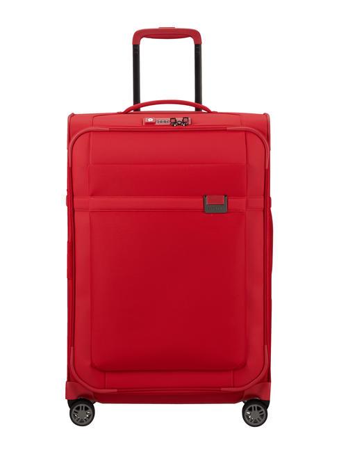 SAMSONITE AIREA Medium size trolley, expandable red hibiscus - Semi-rigid Trolley Cases