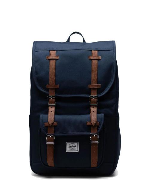 HERSCHEL LITTLE AMERICA MID Mid size backpack navy tan - Backpacks & School and Leisure