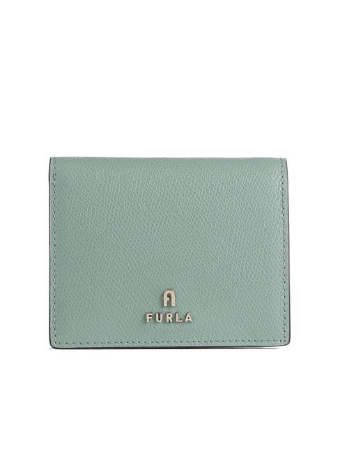 FURLA CAMELIA COMPACT Small wallet in ares leather mineral green/fern int. - Women’s Wallets