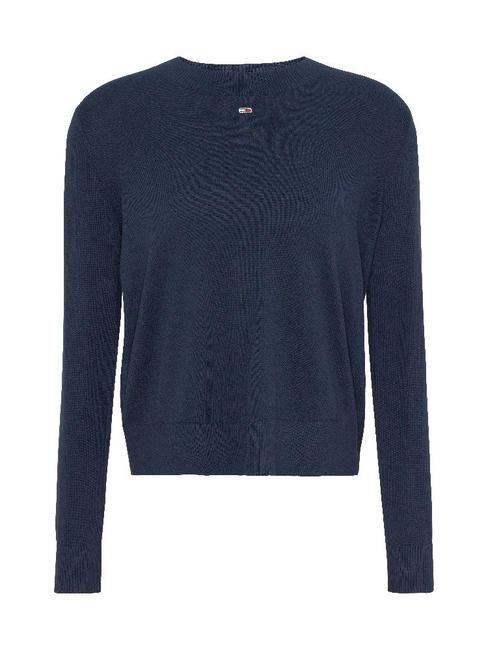 TOMMY HILFIGER TOMMY JEANS Essential Crew neck sweater BLUE - Women's Sweaters