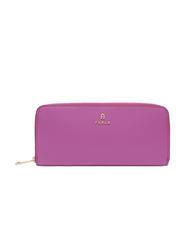 FURLA CAMELIA Large zip around wallet in leather violet - Women&rsquo;s Wallets - 1