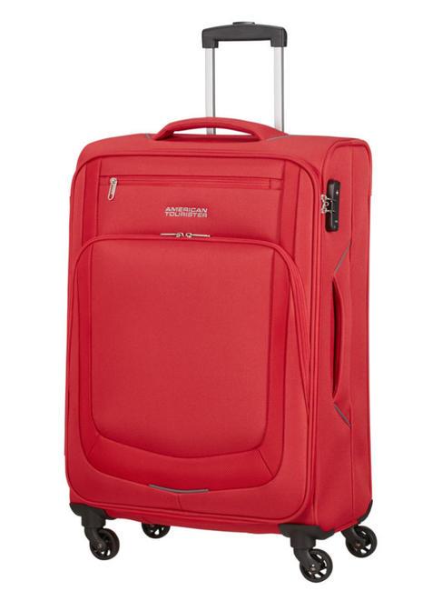 AMERICAN TOURISTER SUMMER SESSION Medium size trolley red / gray - Semi-rigid Trolley Cases