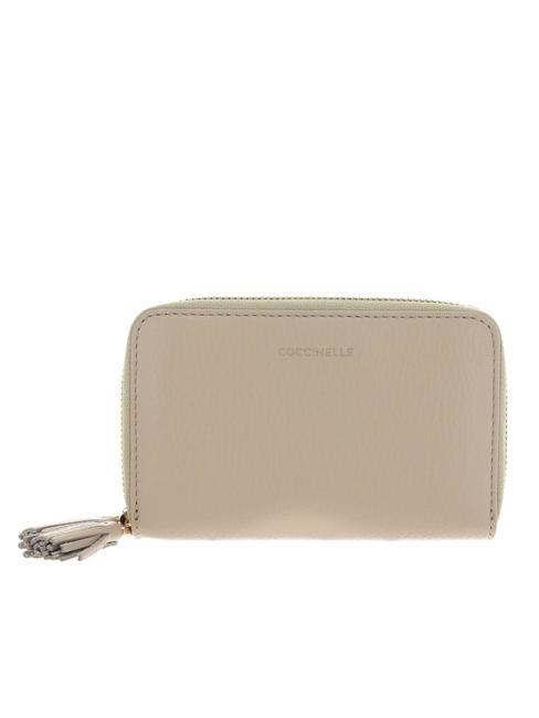 COCCINELLE TASSEL Leather wallet with two zips silk - Women’s Wallets