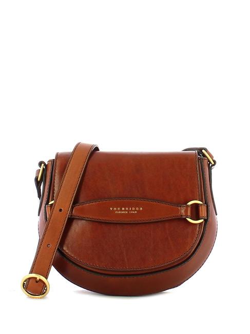 THE BRIDGE BETTINA Shoulder mini bag, in leather BROWN - Women’s Bags