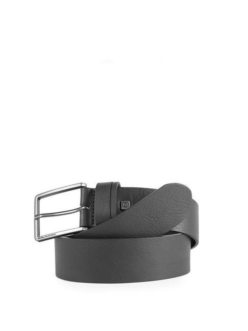 PIQUADRO 81 Made in Italy leather belt Black - Belts