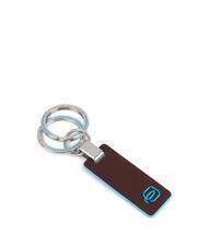 PIQUADRO BLUE SQUARE Leather keychain