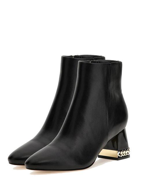 GUESS FIDDLE Leather ankle boots BLACK - Women’s shoes