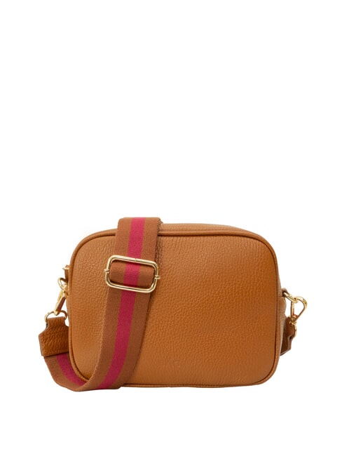 LESAC LUCIA Dollar leather double shoulder bag dark leather - Women’s Bags