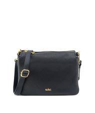 LESAC SIMONA Tris dollar leather shoulder bag night blue - Women’s Bags - 1