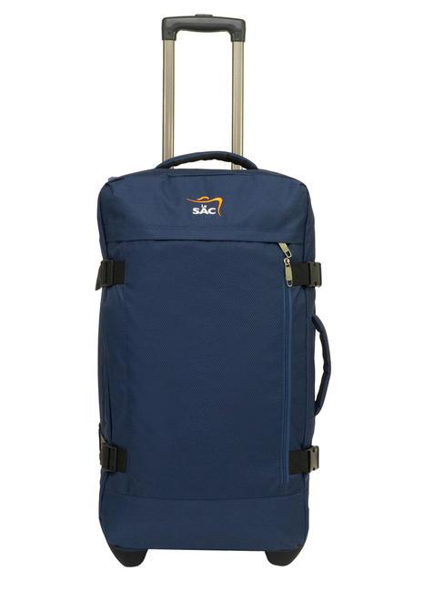 LESAC GLOBETROTTER Medium trolley bag blue - Semi-rigid Trolley Cases