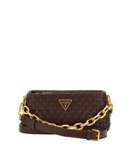 GUESS LISBET Braided shoulder bag mahogany - Women&rsquo;s Bags - 1